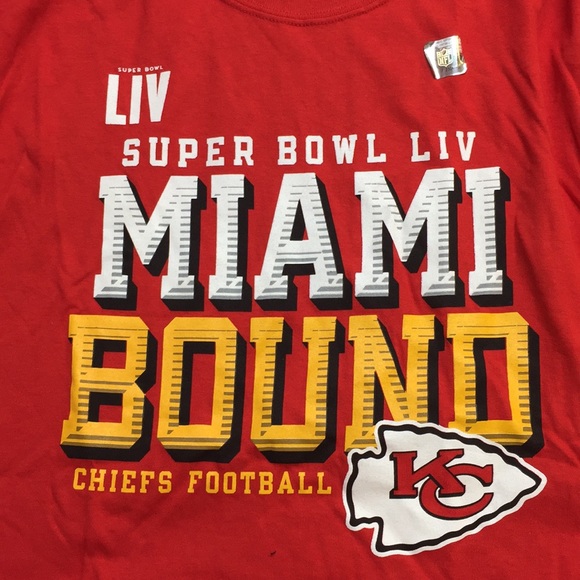 NEW Chiefs Football Miami Bound KC Liv Tee - Picture 2 of 5